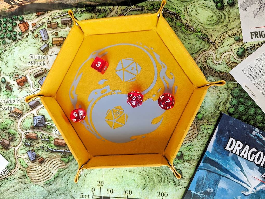 The Balanced Roll RPG Dice Rolling Collapsible Tray