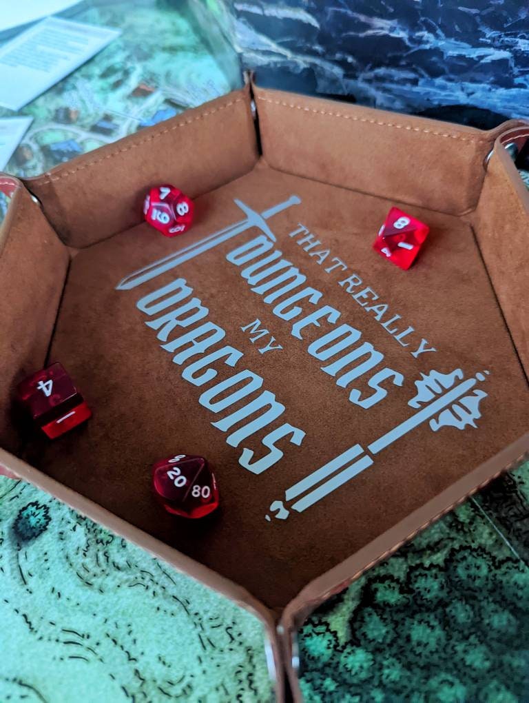 DND RPG That Really Dungeons my Dragons Funny Dice Rolling  Collapsible Tray